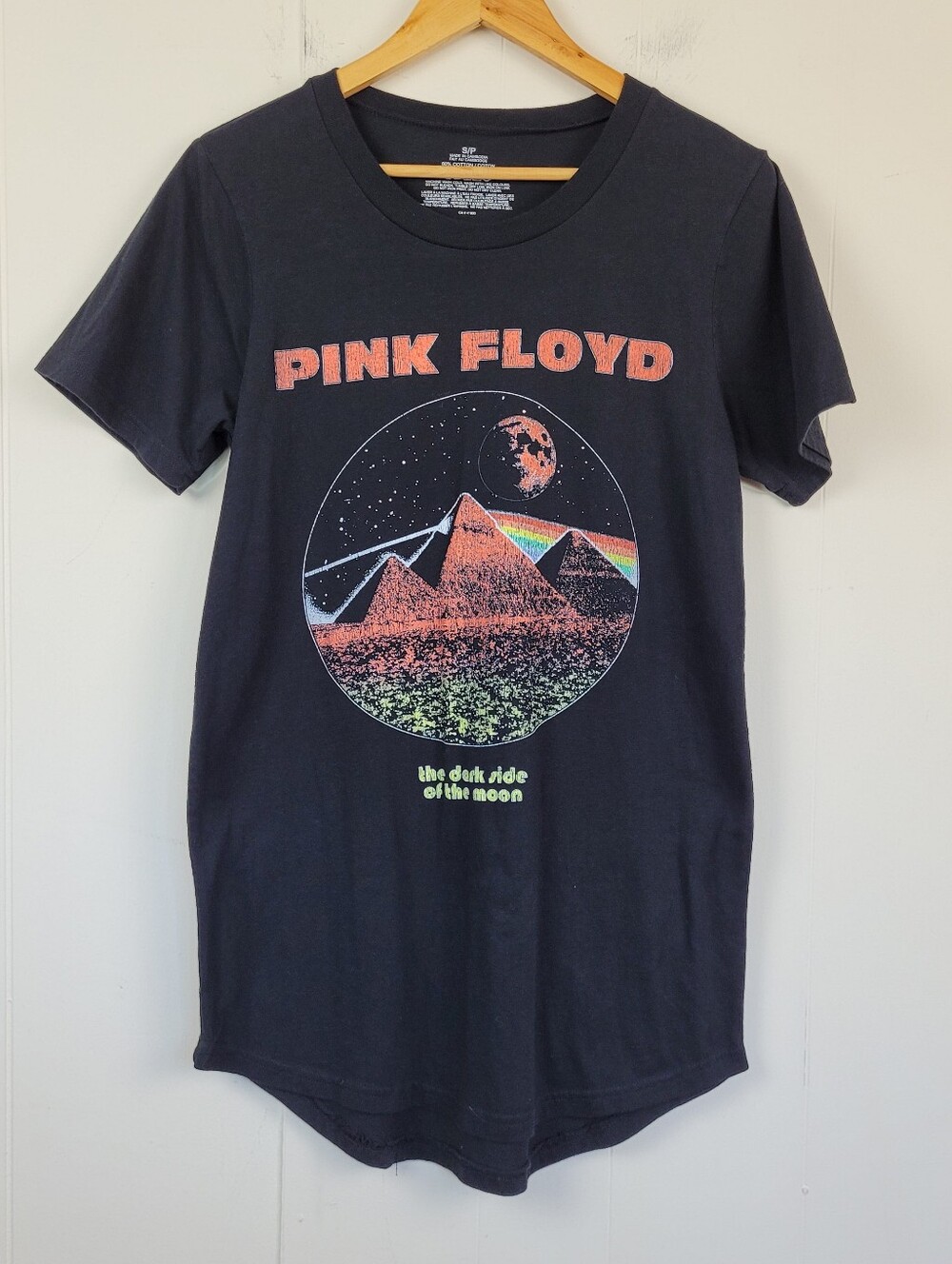 Small Pink Floyd Dark Side of the Moon Black Graphic Tee